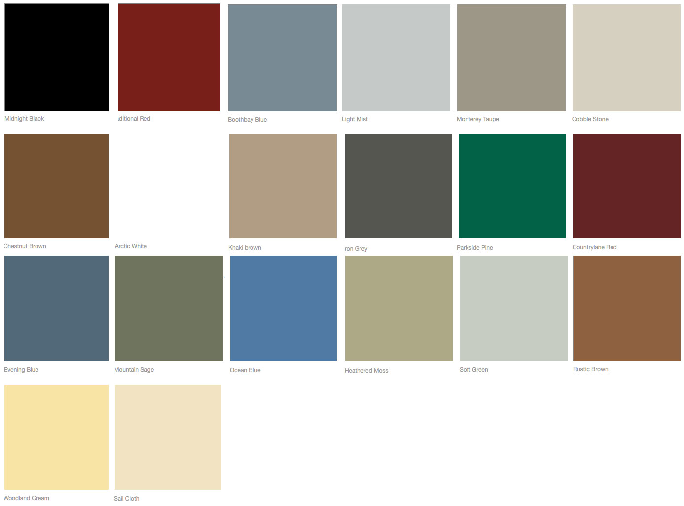 Cedral Cladding Colour Chart The natural effects of ageing and